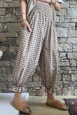 Nonni Gingham Bloomer Pant Hazelnut